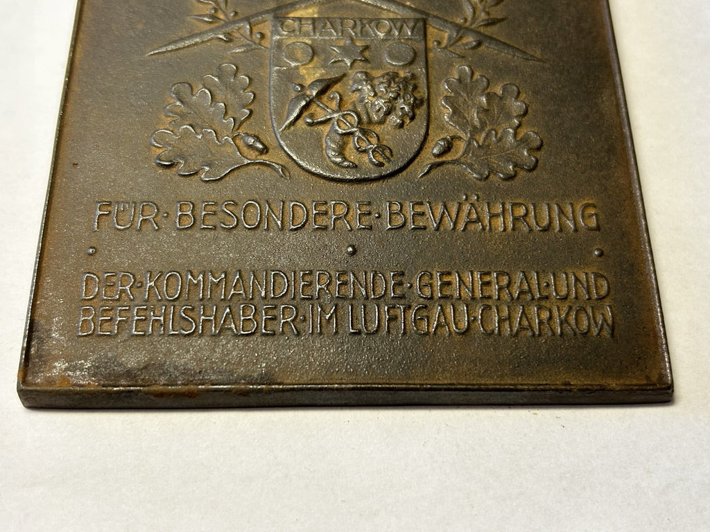 Ehrenplakette des Luftgau Charkow