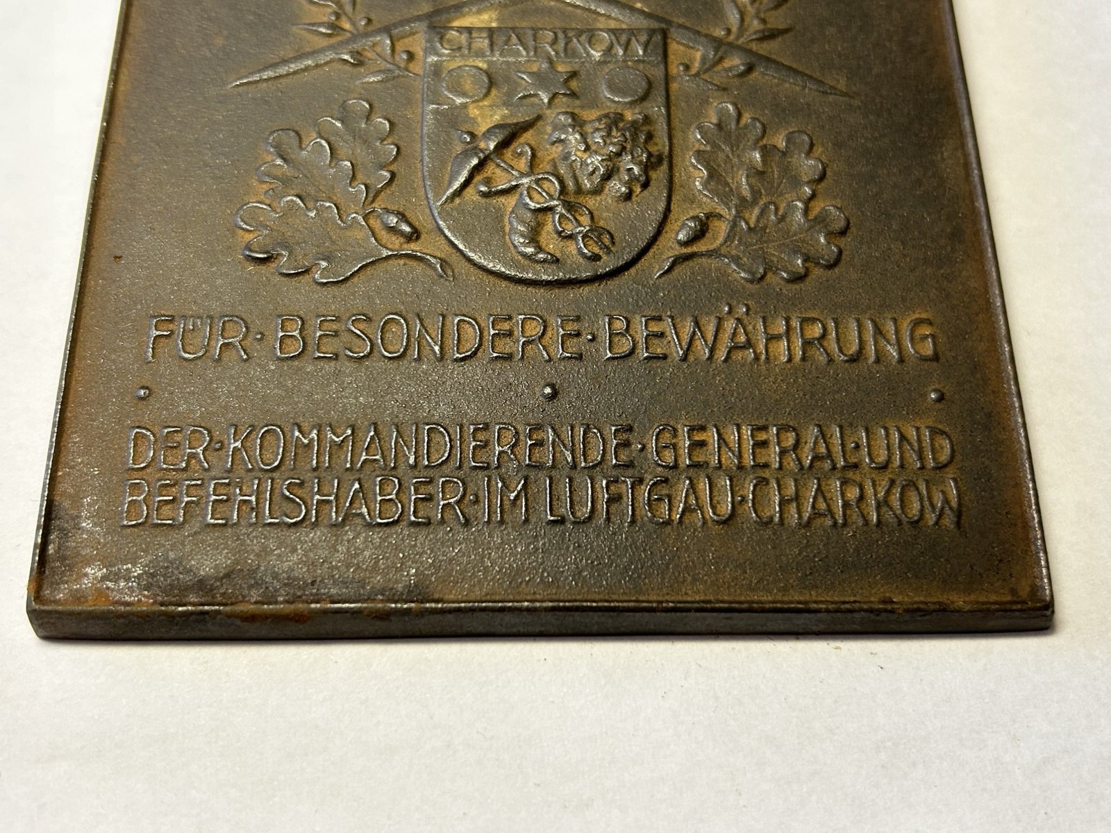 Ehrenplakette des Luftgau Charkow