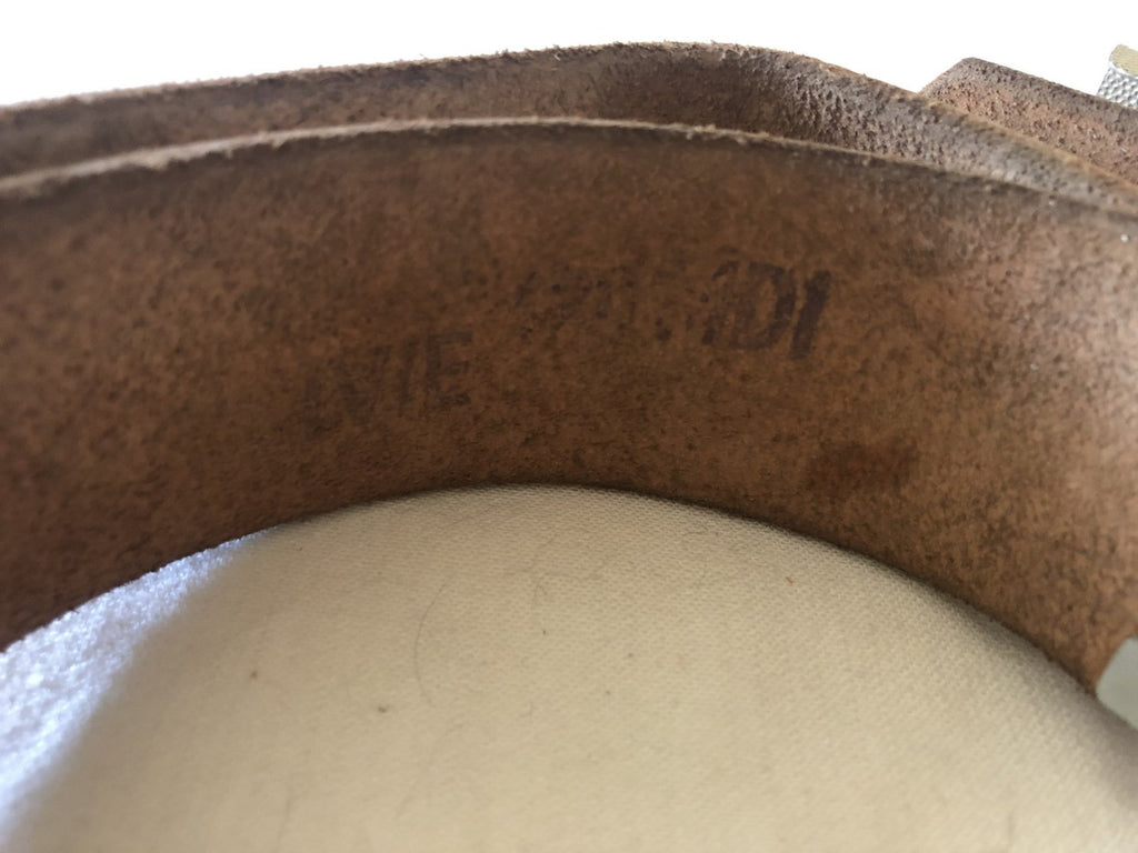 Witte lederen NVA Parade koppel