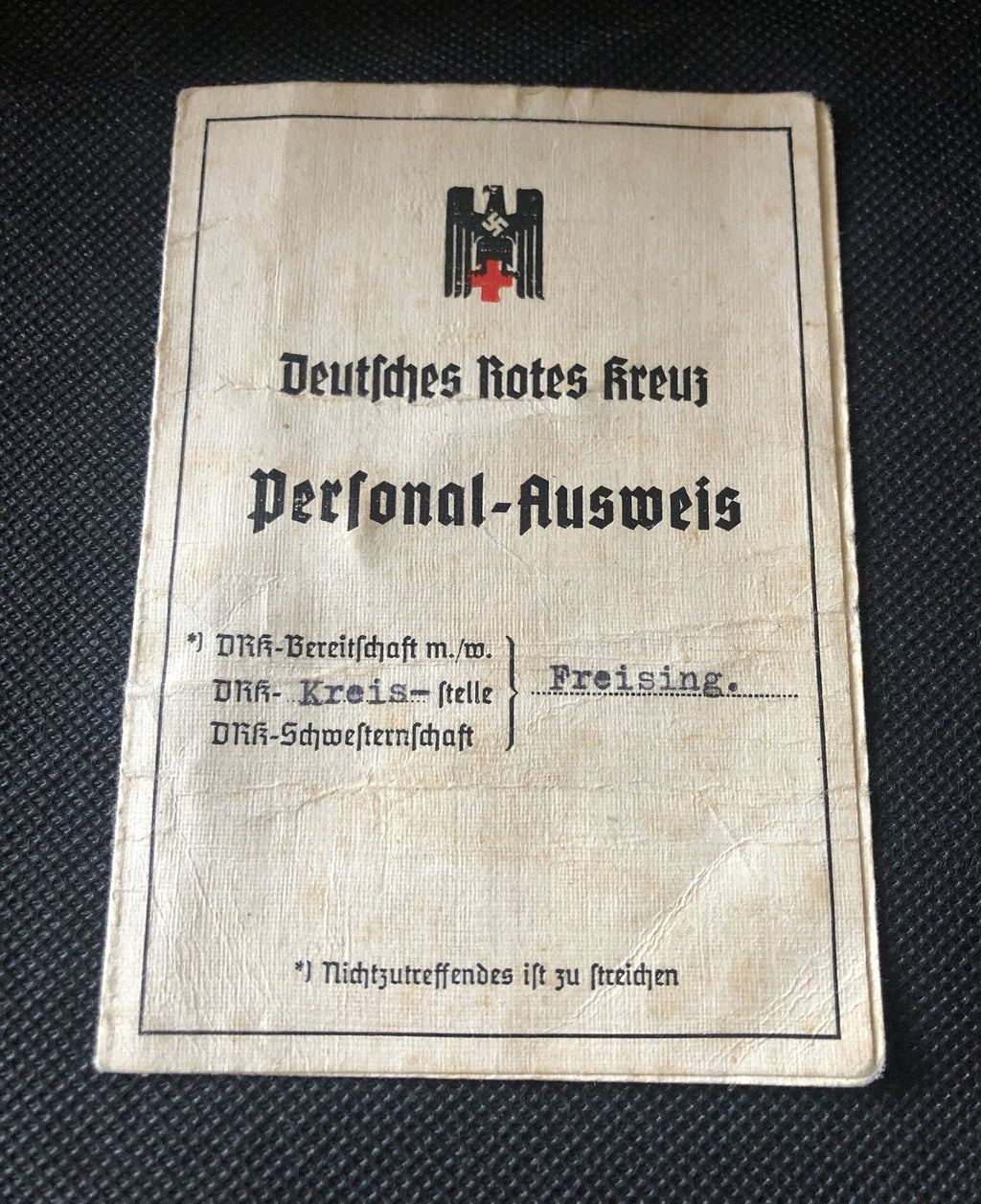 Deutsches Rotes Kreuz Personal Ausweis