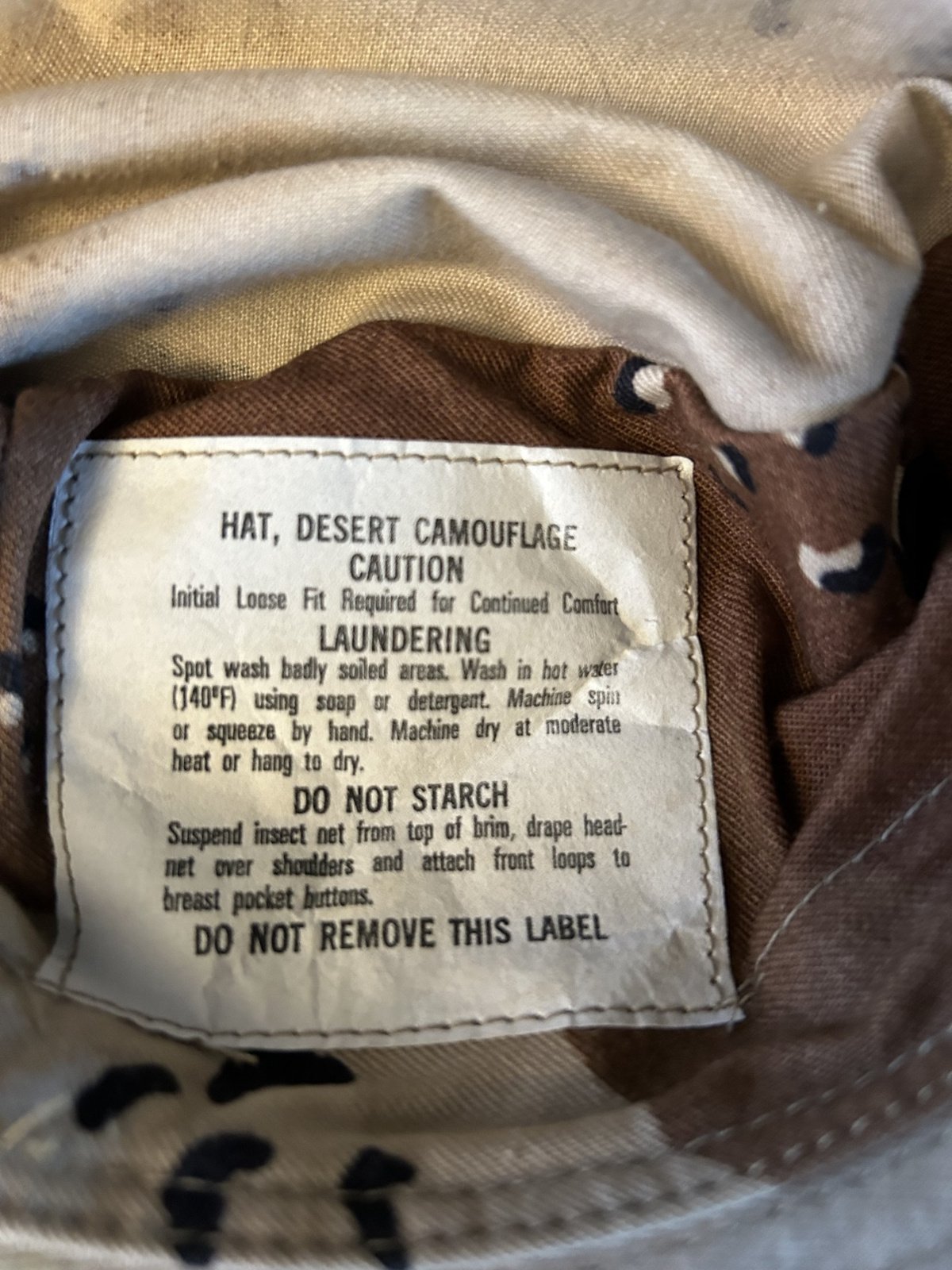 US hat ,Desert Choclate Chip camouflage