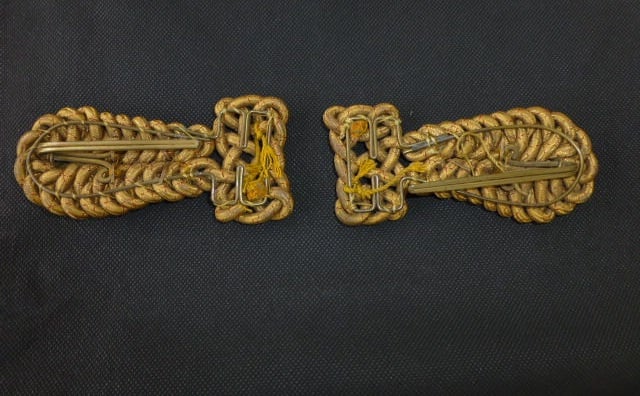 Paar gevlochten Officiers epauletten rond 1900