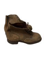 Franse lederen gevechts schoenen wo2