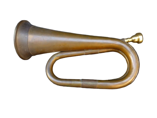 Koperen signaalhoorn 40-50er jaren