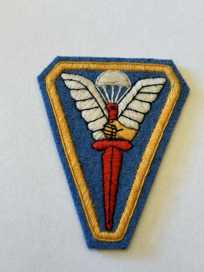 Emblème de manche de l'école de formation des parachutistes aux Indes néerlandaises