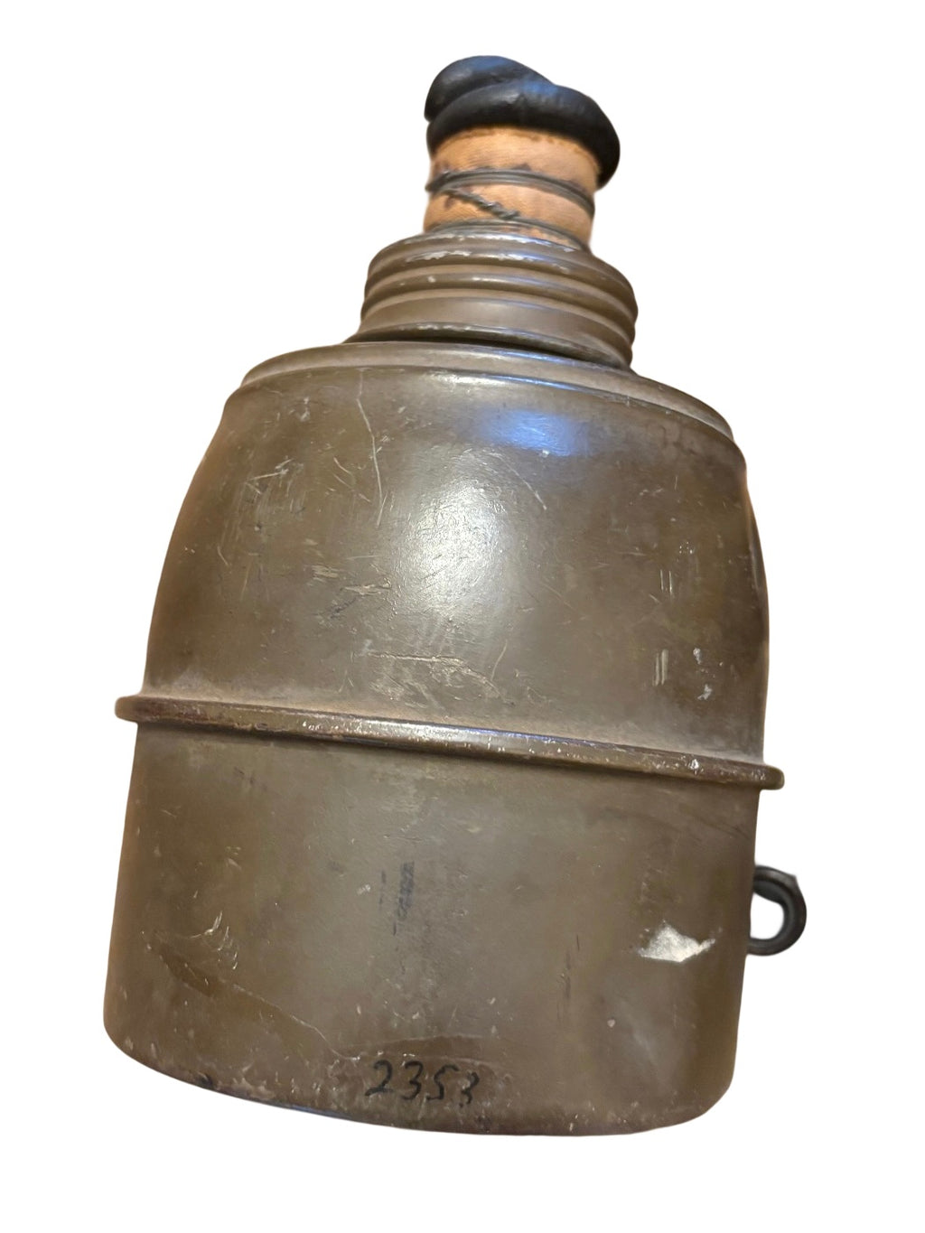 ANP Franse gasmaskertas met masker en filter WO2 1939