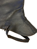 1 Zwart lederen beenkap wo2