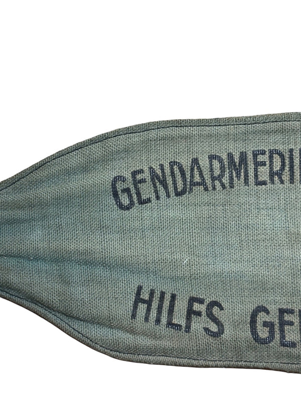 Brassard rare de gendarmerie auxiliaire française de Vichy Seconde Guerre mondiale hover image