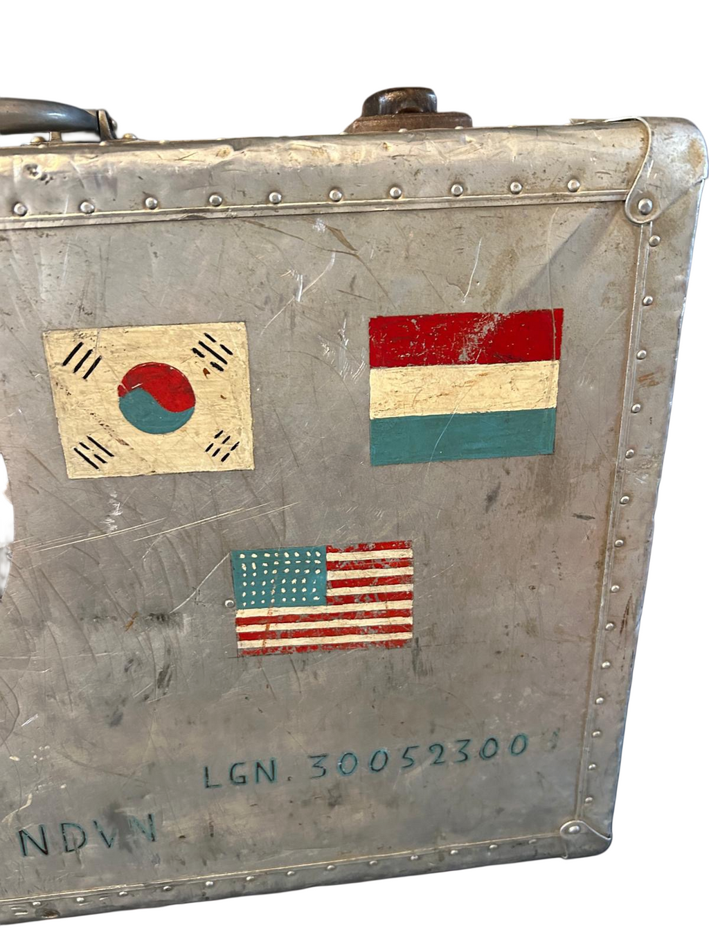 Rare Korean War GI Case - Hand Painted