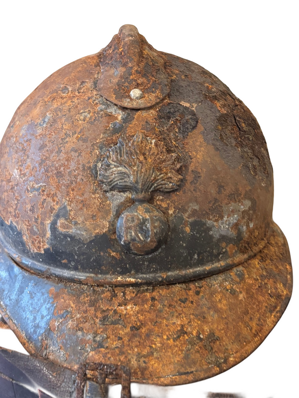 Casque Adrian Infanterie mdl 1915 met binnenwerk hover image