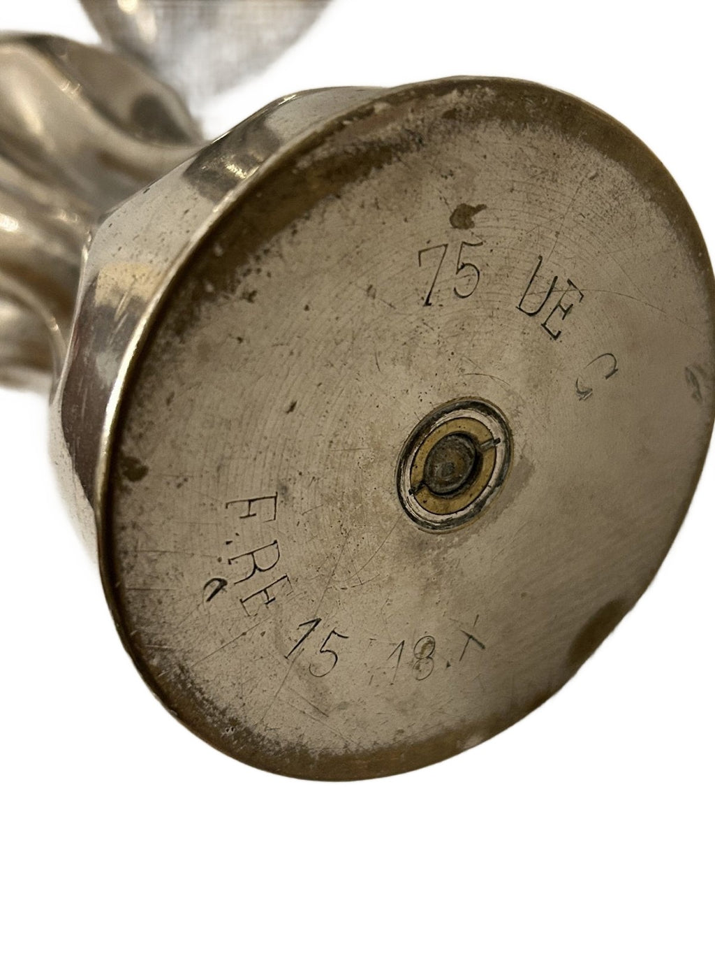 1 paar Bewerkte verchroomde  hulzen wo1