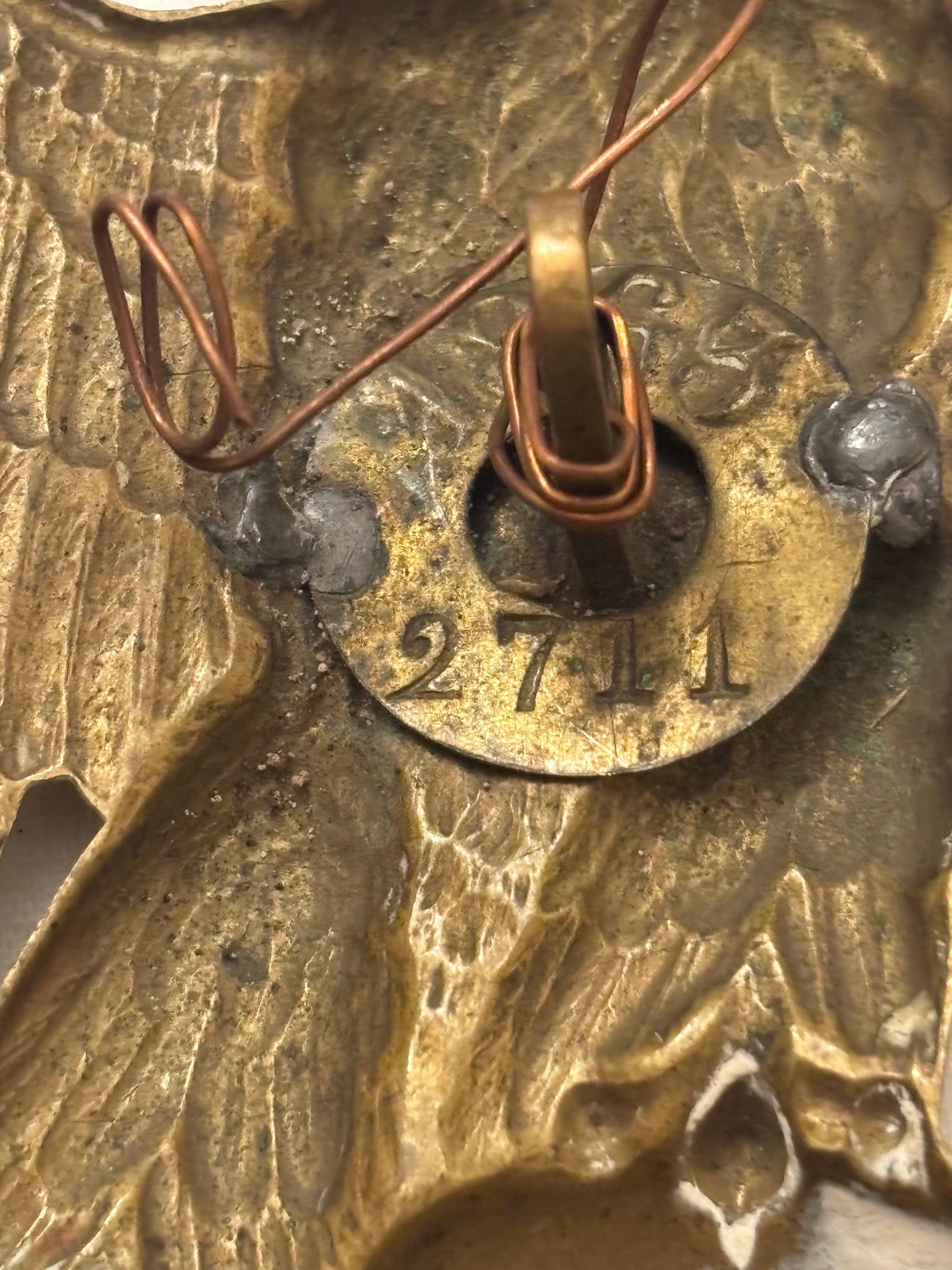 Franse shakohelmplaat 61 Régiment d’Infanterie M1860