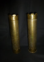 Bewerkte koperen hulzen