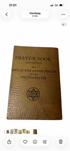 WW2 US Army Jewish Prayer Book