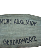Zeldzame Franse Vichy Gendarmerie Auxiliaire Armband WW2