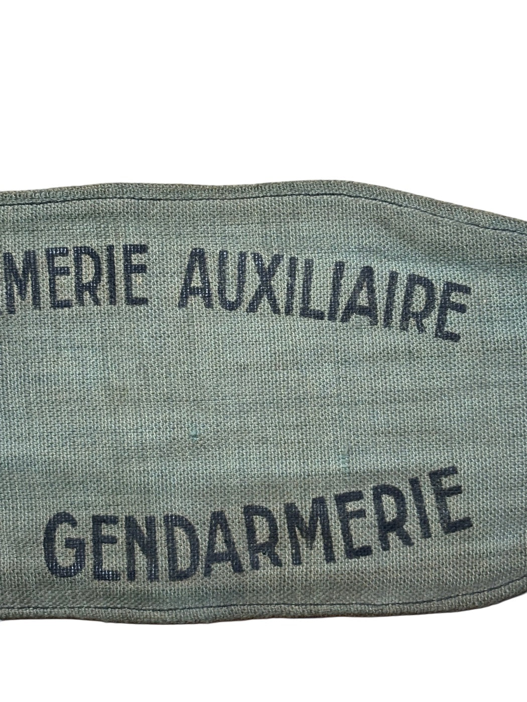 Zeldzame Franse Vichy Gendarmerie Auxiliaire Armband WW2