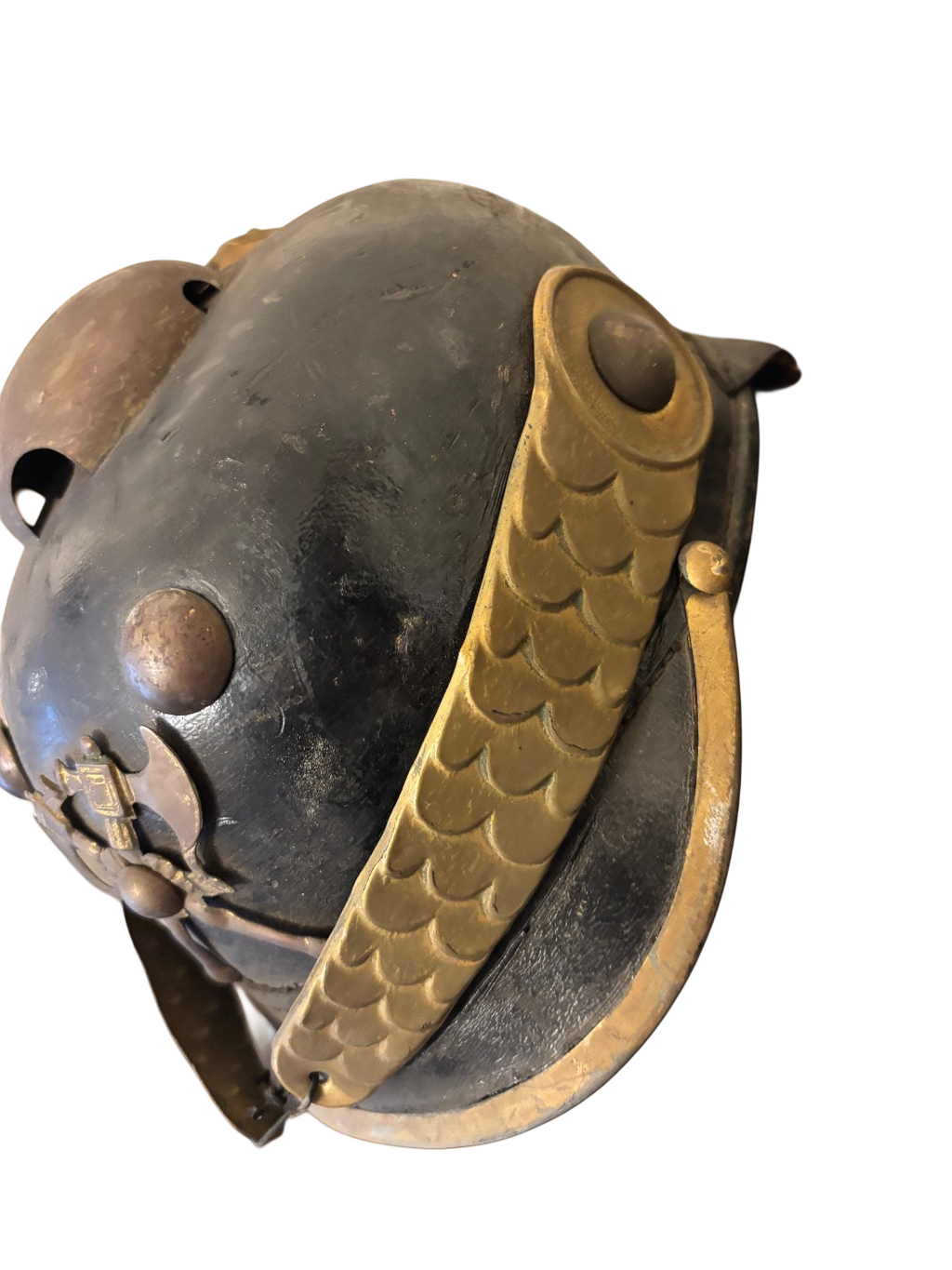Casque de pompier/Pickelhaube allemand 1917 taille 55