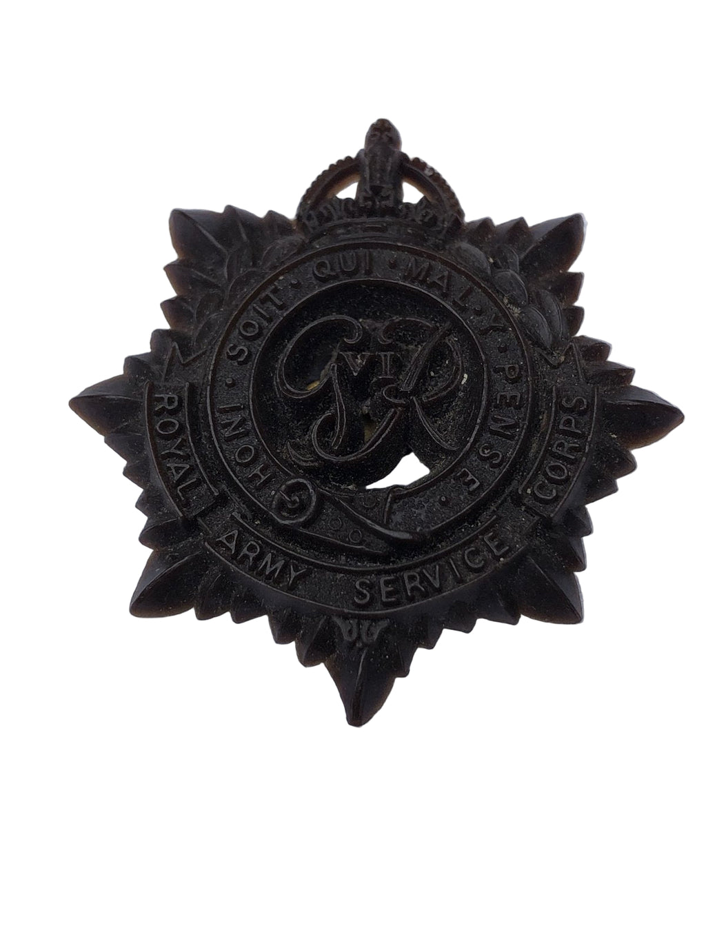Plastik cap badge Royal Army Service Corps