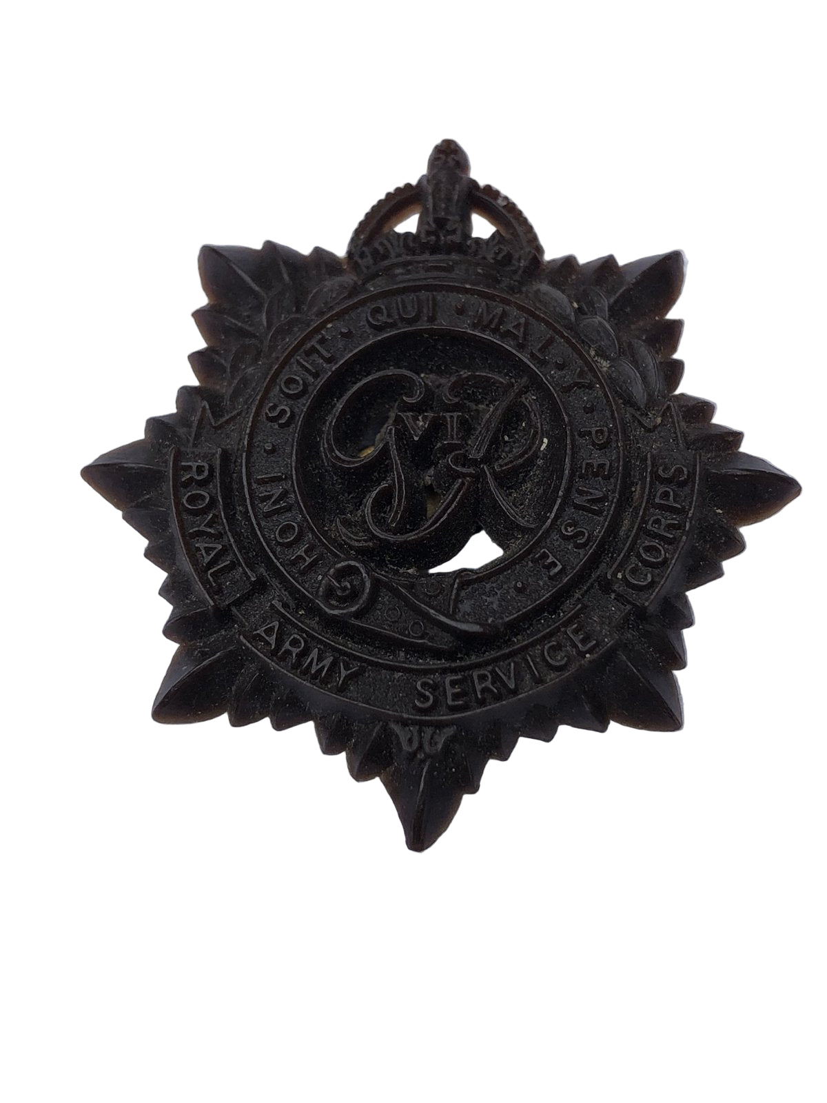Plastik cap badge Royal Army Service Corps