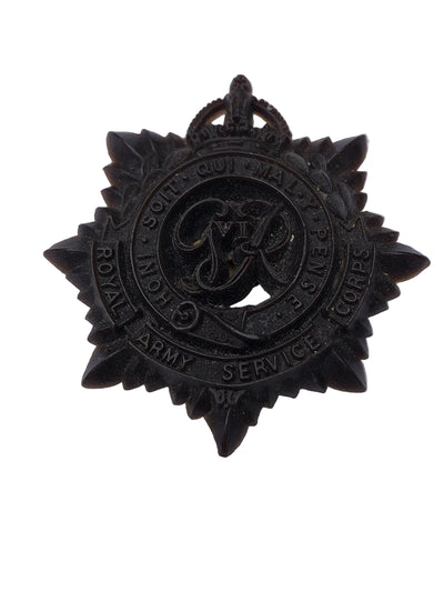 Plastic cap badge Royal Army Service Corps