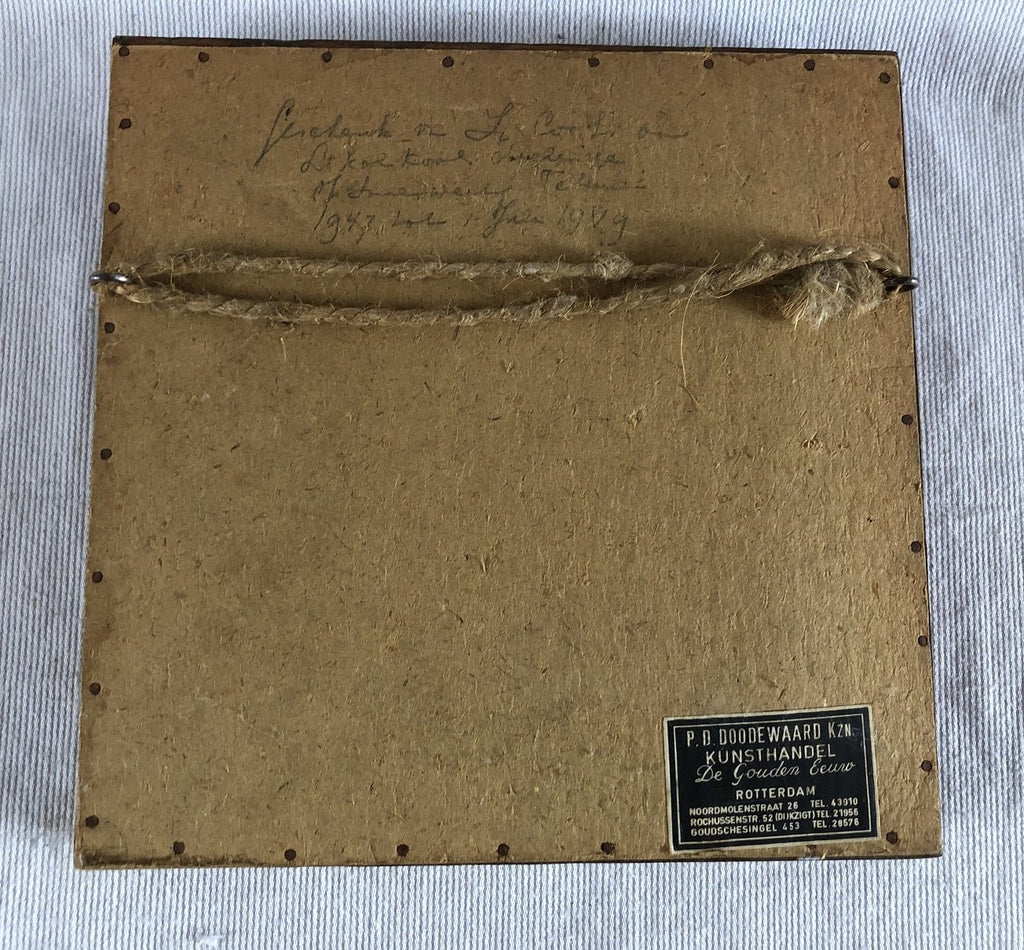 Bronzen plaquette Lucht Strijd Krachten