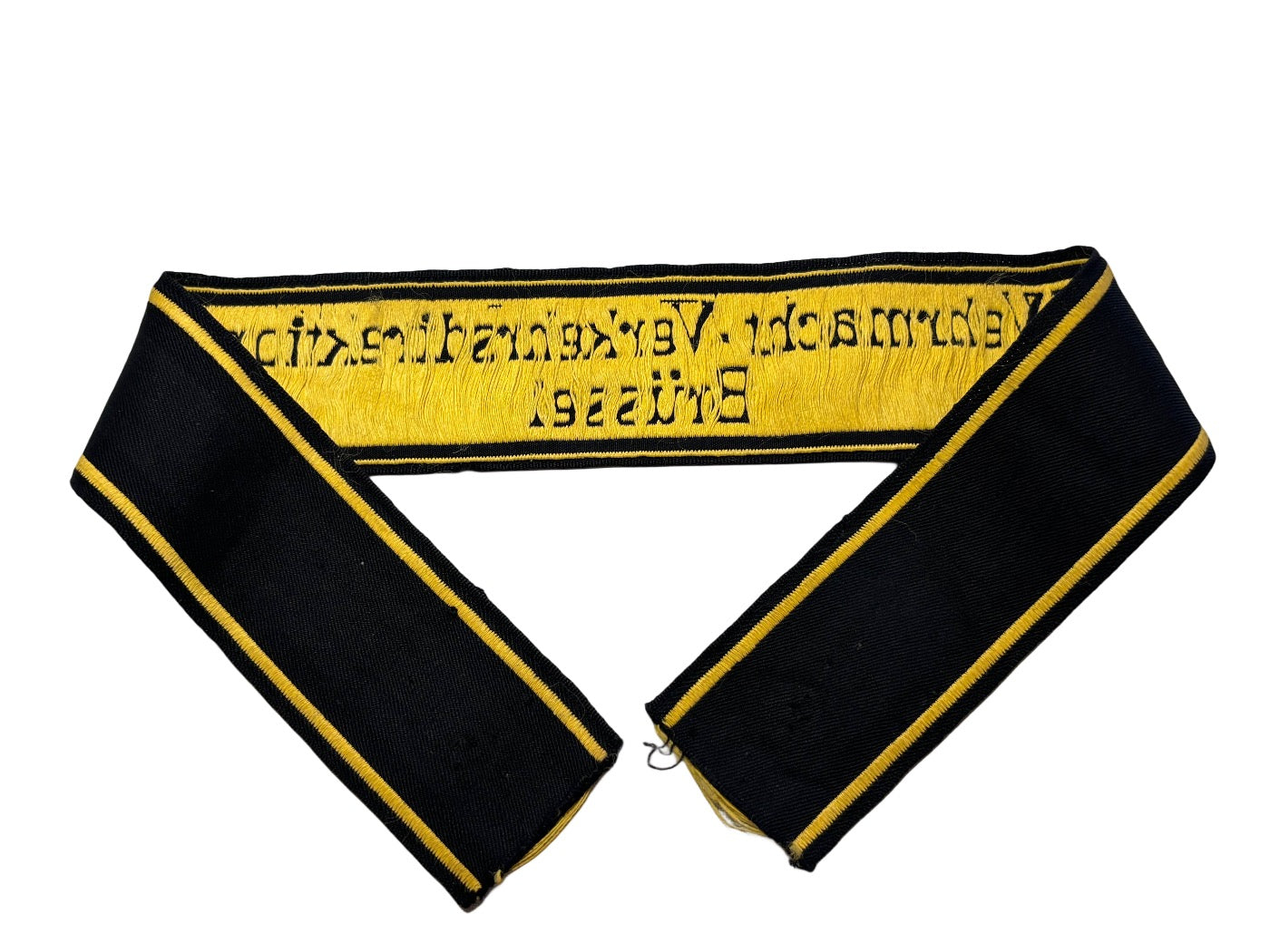 Bande de bras Wehrmacht-Verkehrsdirektion Brüssel Seconde Guerre mondiale