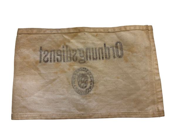 Zeldzame omkeerbare Ordnungsdienst & Stadtwacht Armband WW2 hover image