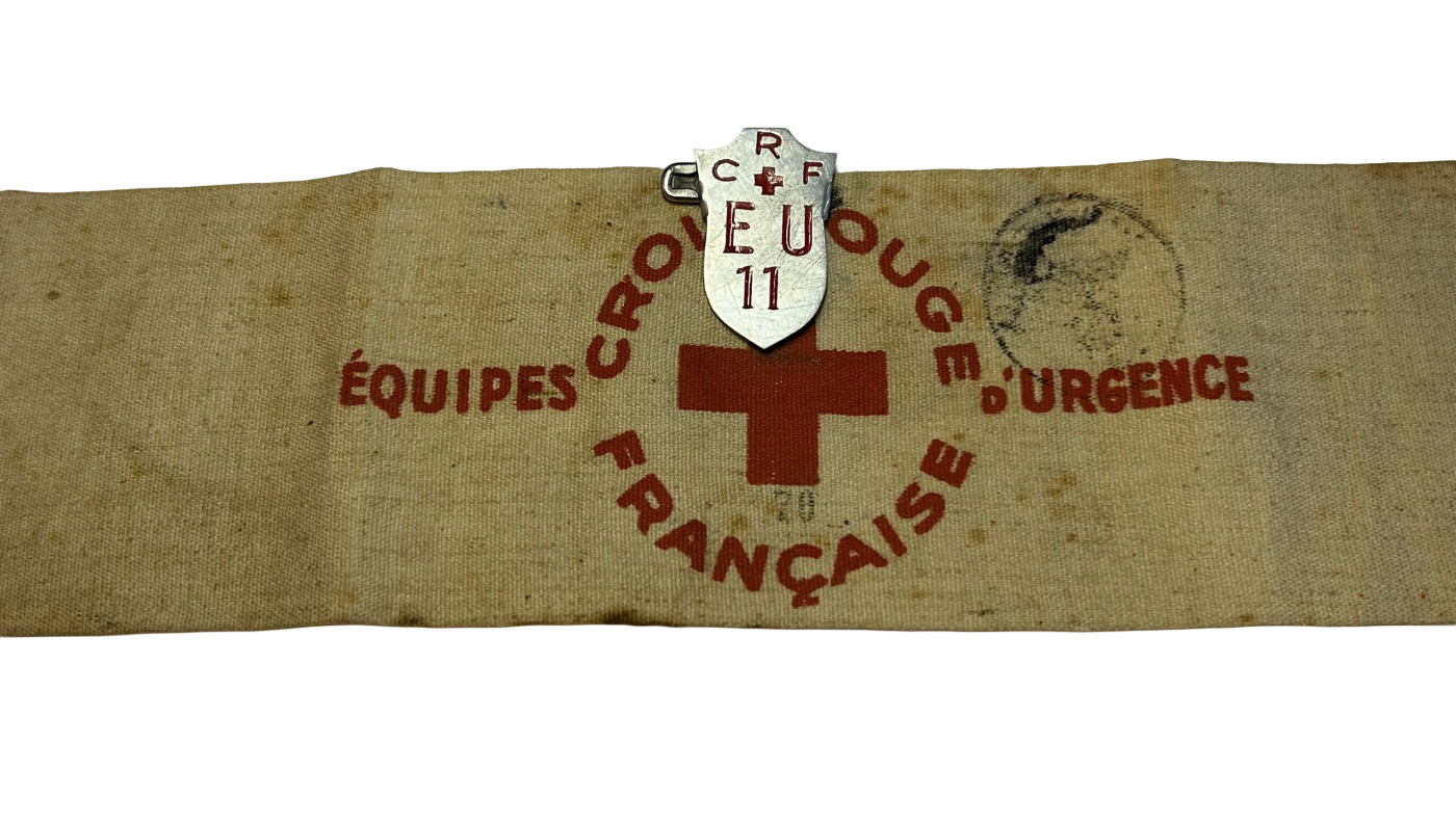French Red Cross armband WWII dated