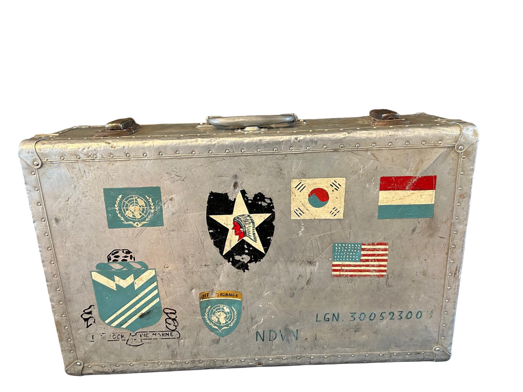 Rare Korean War GI Case - Hand Painted