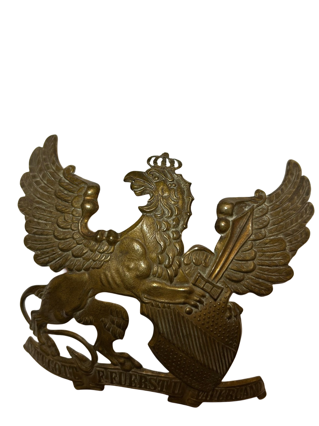 Baden Pickelhaube Helmplaat M1891 Officiersuitvoering