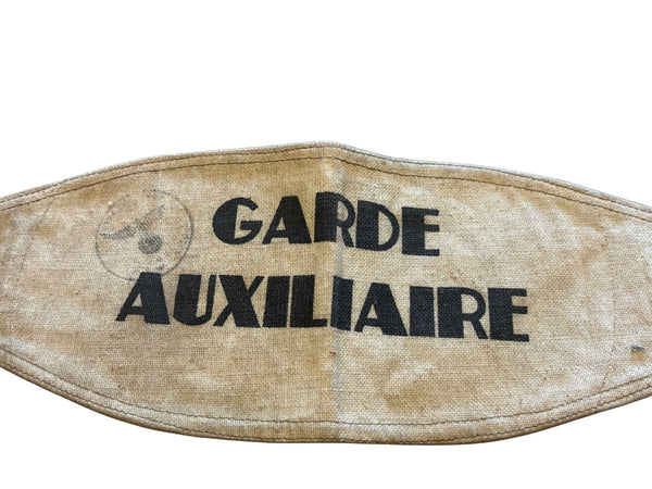 Rare WWII Auxiliary Guard armband - Vichy period hover image