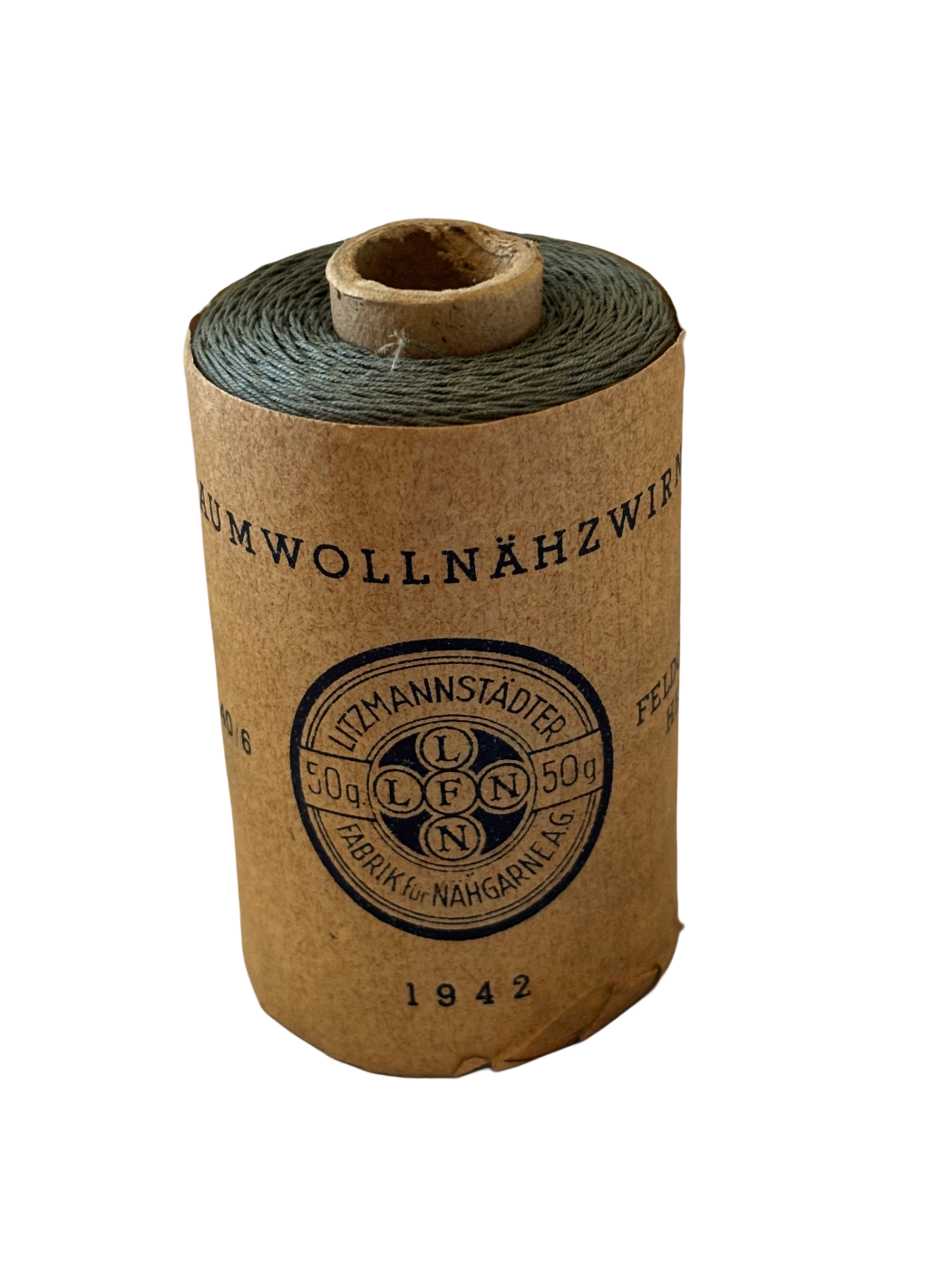 German sewing thread WWII 50g