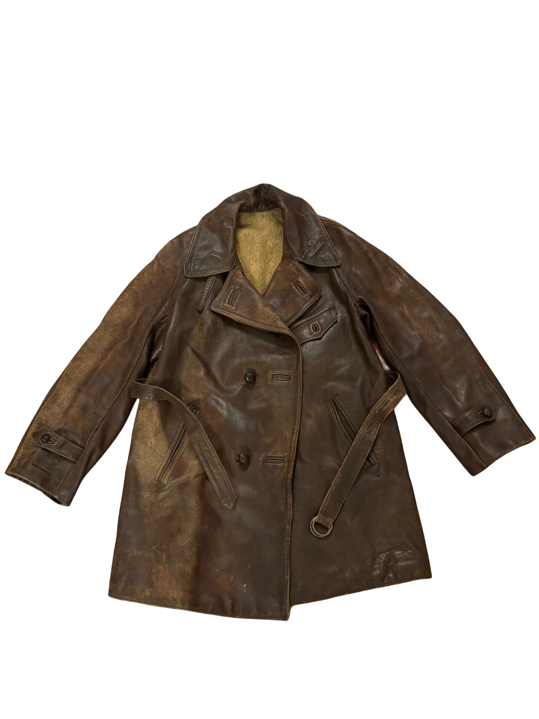 Franse Luchtmacht Pilotenjas 1939 WOII Leren Vliegerjas