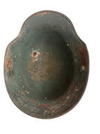 Camouflage German M16/M17 Stahlhelm WW1 with bullet impact