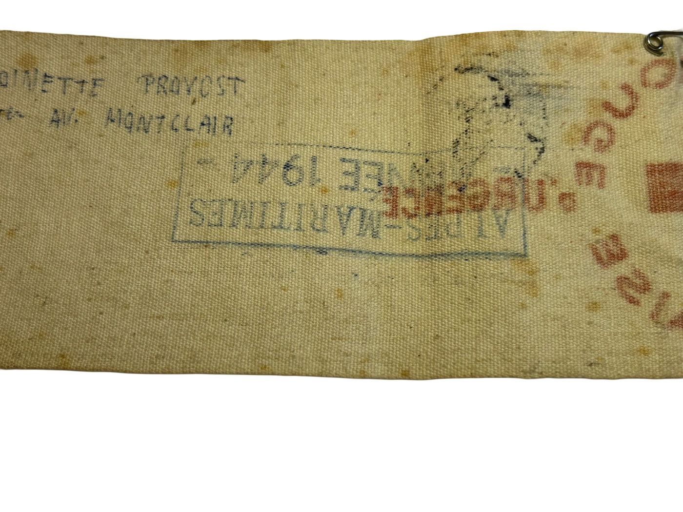 French Red Cross armband WWII dated