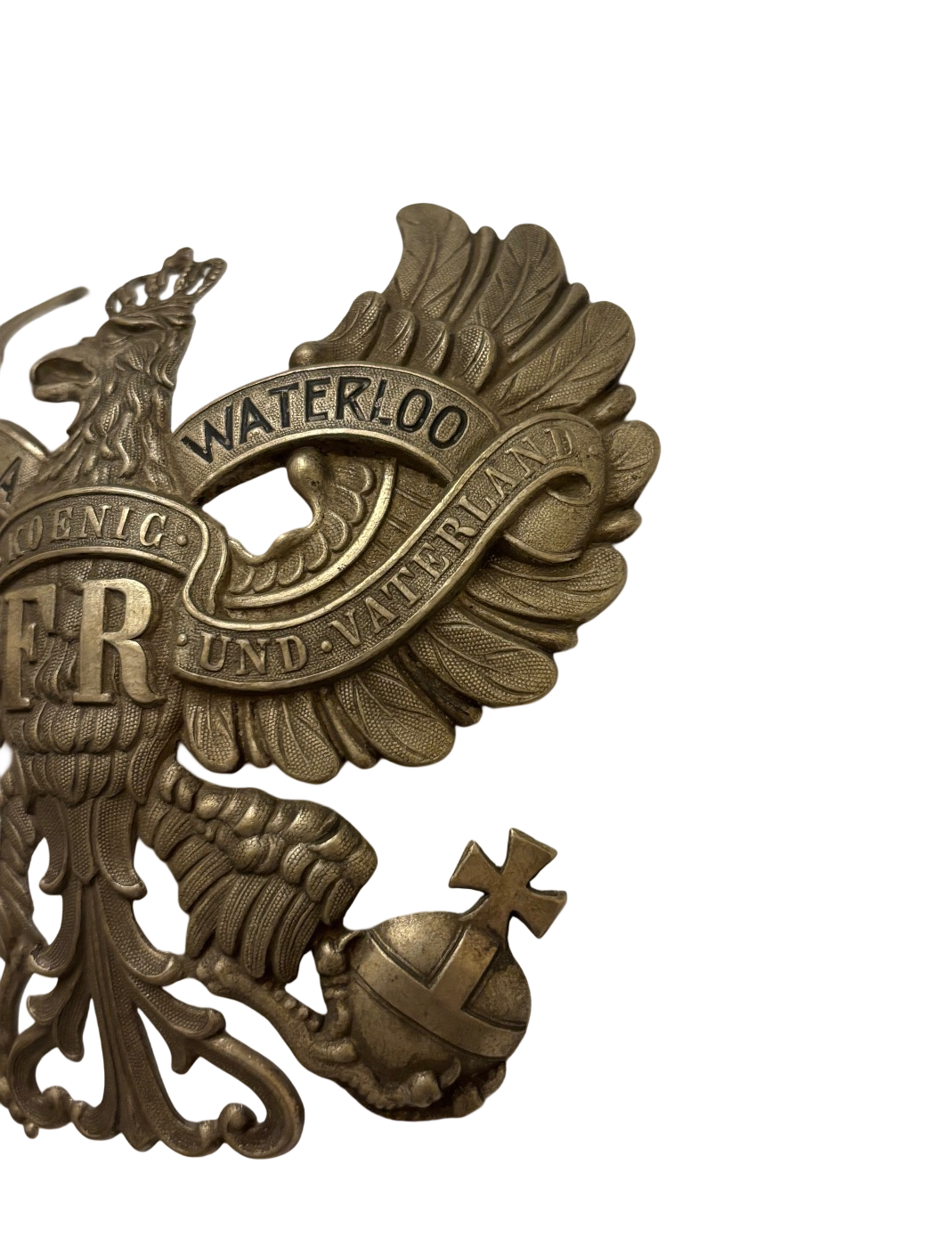 Zeldzame Pruisische Officier Helmplaat - Hannover IR 77 - Peninsula/Waterloo