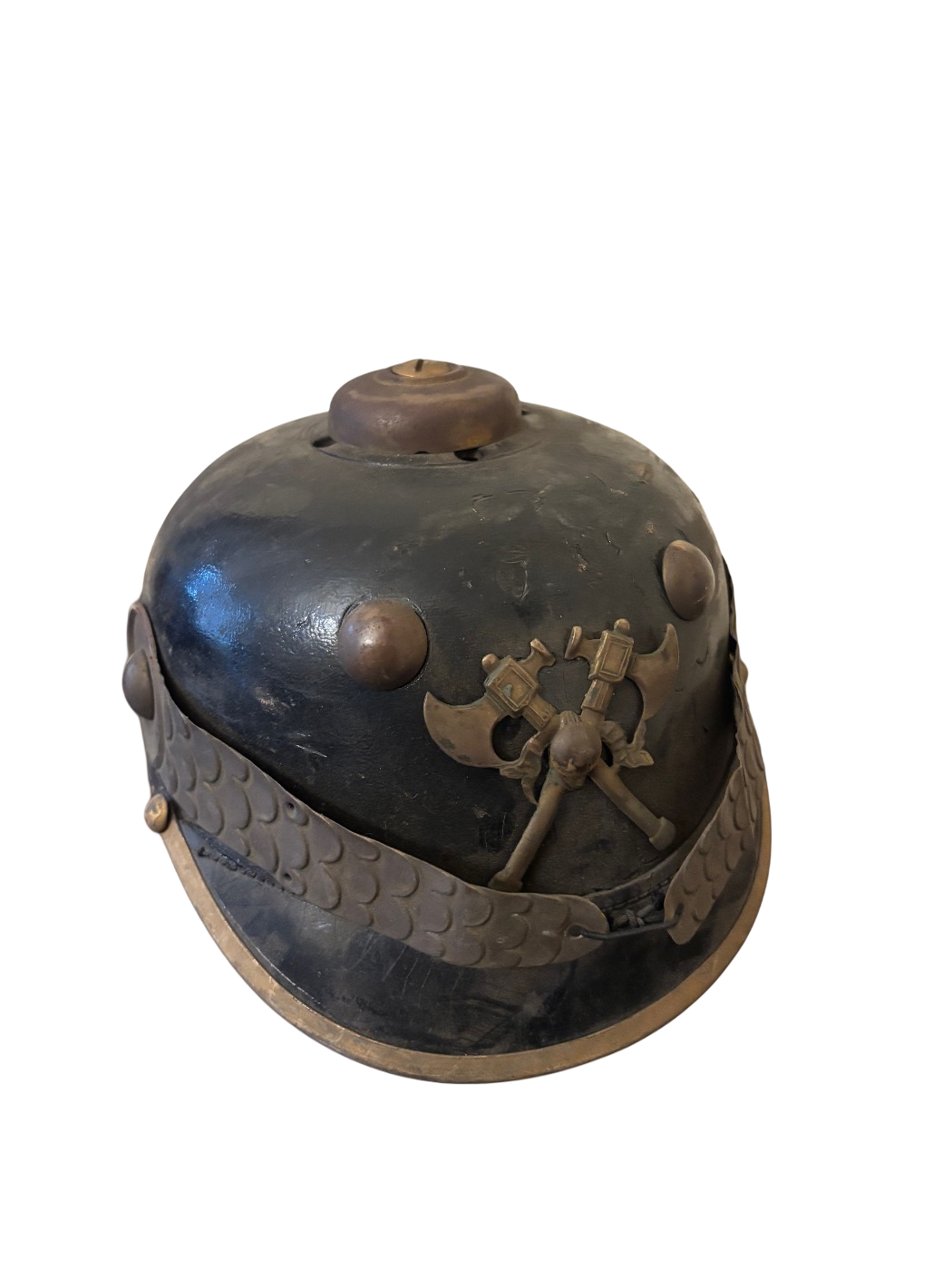 Deutsche Feuerwehrhelm/Pickelhaube 1917 maat 56