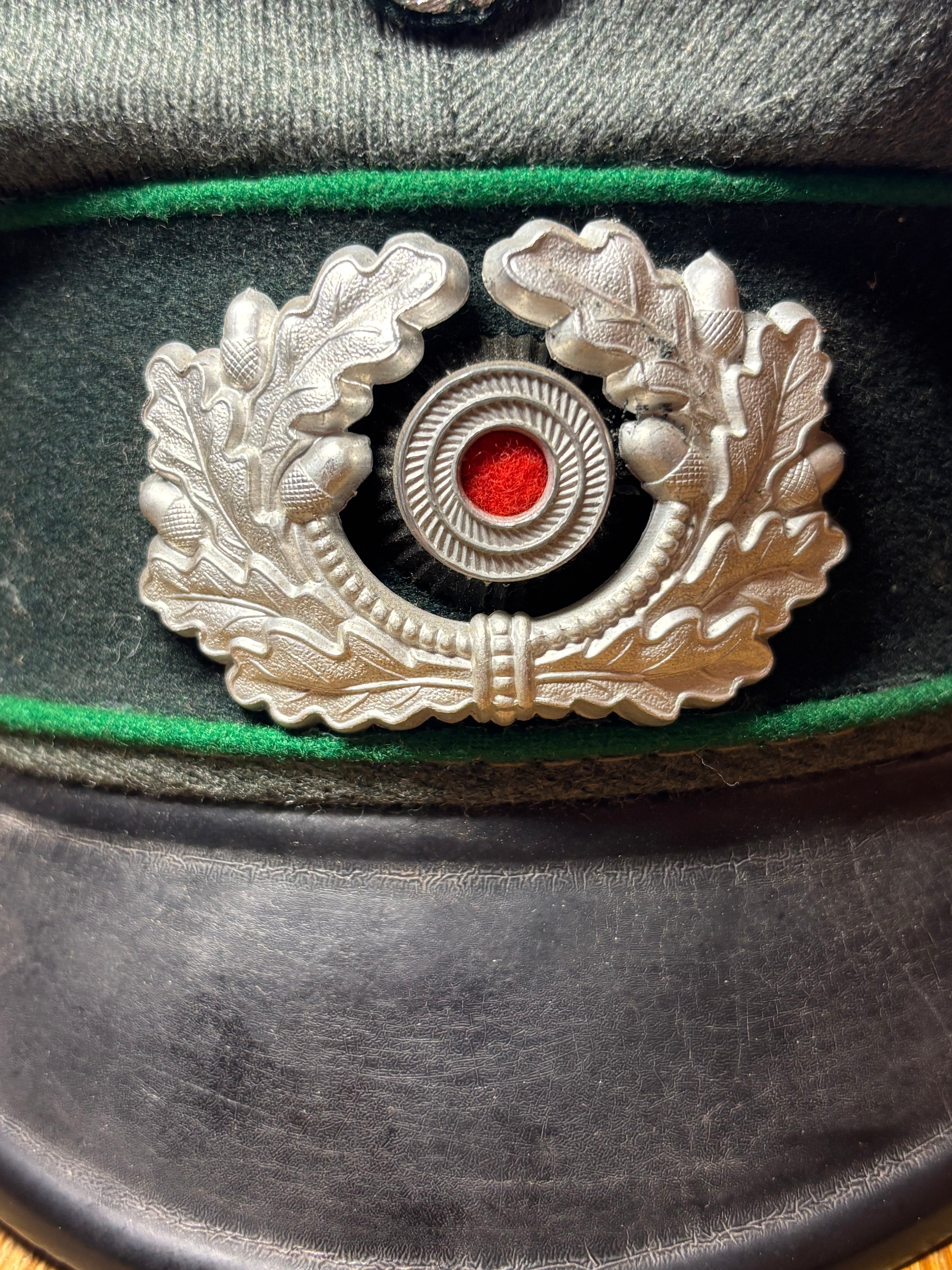 Officier Allemand Schirmmütze Jäger Grobe 56 WW2