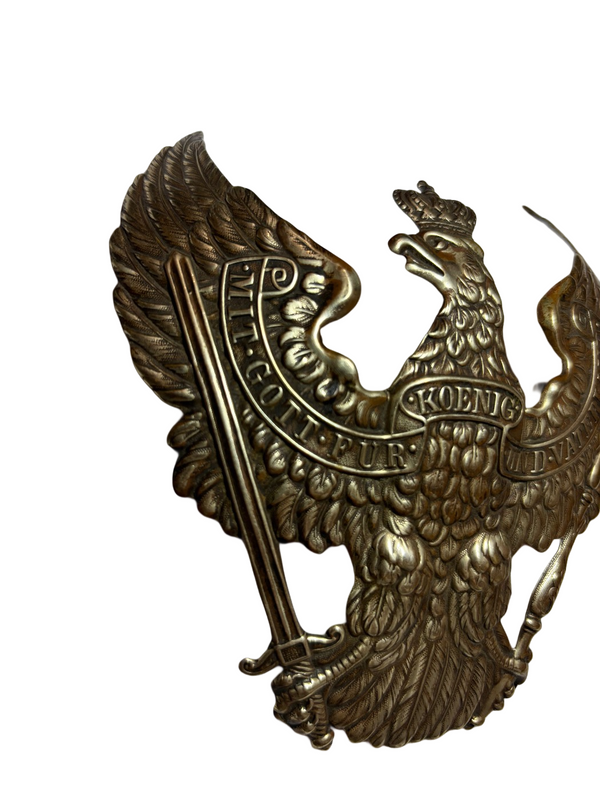 Zeldzame Dragon Cuirassier manschappen helmplaat M1860 hover image