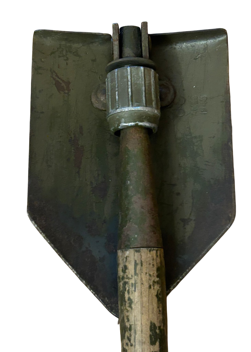 Pelle américaine M43 de la Seconde Guerre mondiale avec son transporteur