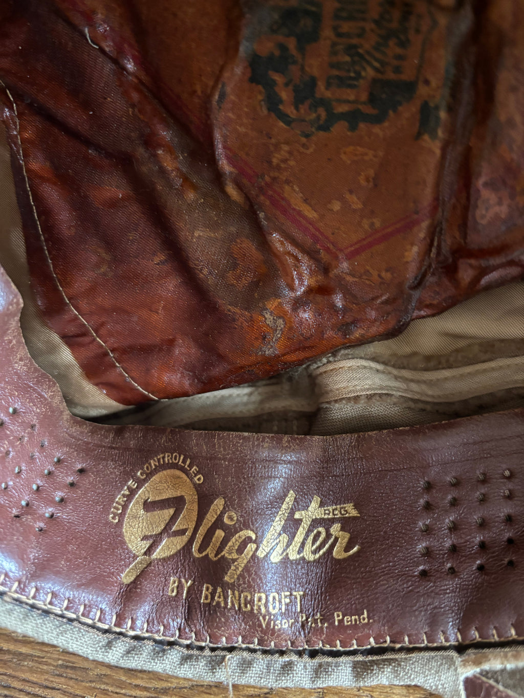 US WW2 Pilot Visor Crusher Cap size 7