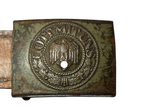 German Wehrmacht belt buckle with leather strap 1941