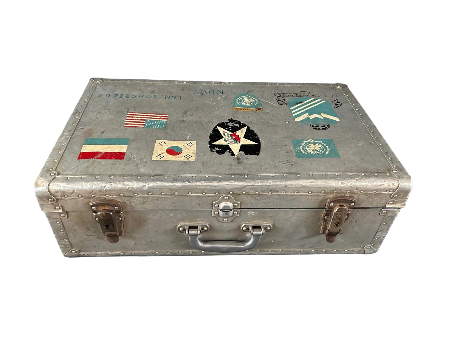 Rare Korean War GI Case - Hand Painted