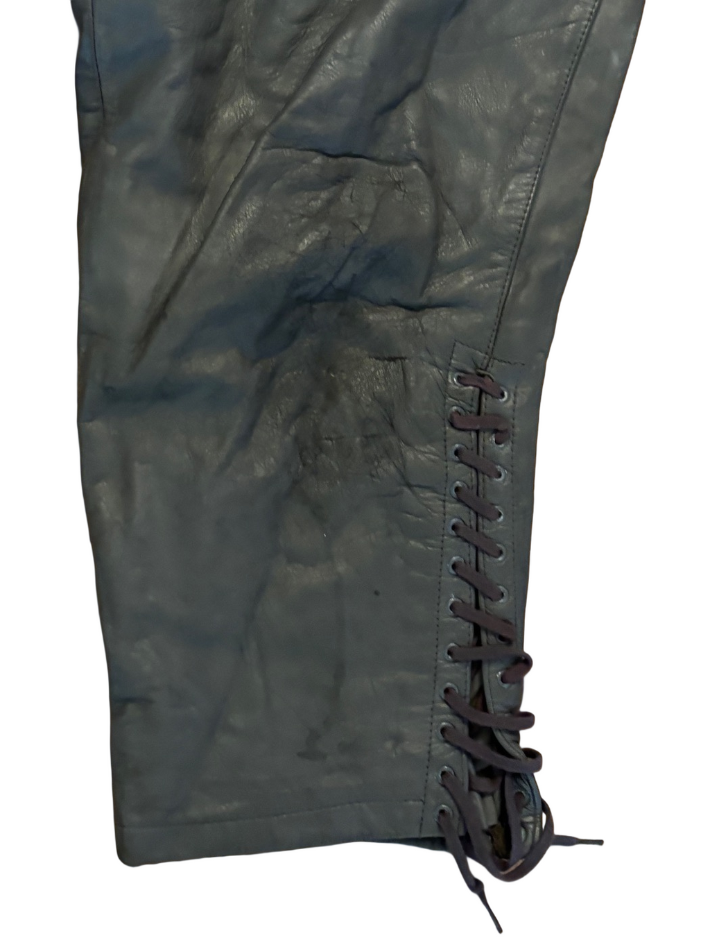 Bundeswehr Air Force leather motorcycle trousers / overpants size 54 (XL)