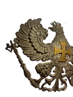 Prussian Landwehr Officer Helmet Plate M1895 - Two-metal version