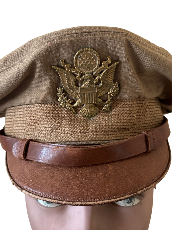 US WW2 Pilot Visor Crusher Cap size 7 hover image