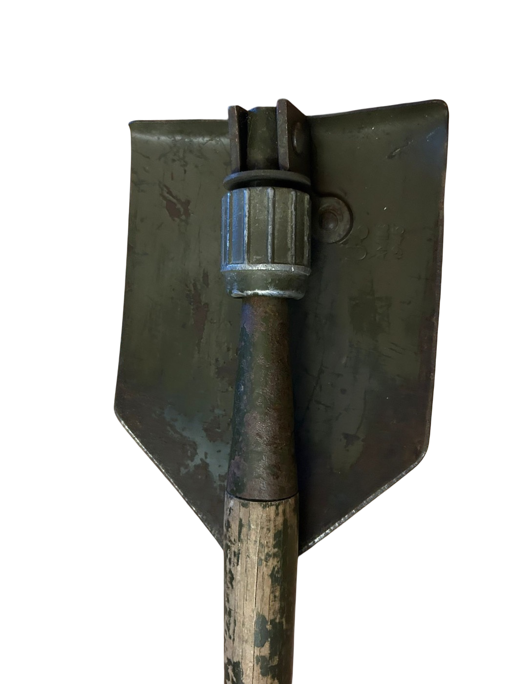 Pelle américaine M43 de la Seconde Guerre mondiale avec son transporteur