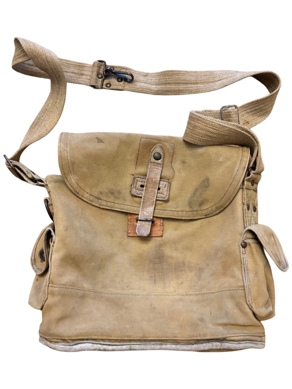ANP Franse gasmaskertas met masker en filter WO2 1939
