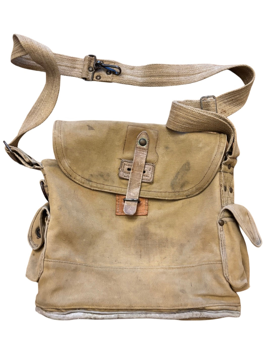 ANP Franse gasmaskertas met masker en filter WO2 1939