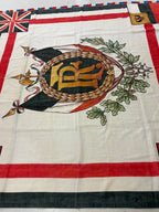 Uniek zeldzaam WO1 handgeschilderd herdenkingsvaandel linnen 2 x 2,15 M